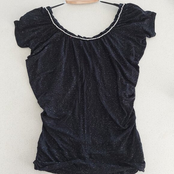 NEW Y2K Womens XS XS/S GUESS lot Sparkle Tank Sweater Bodysuit Red Tee Tube Top - Picture 15 of 15